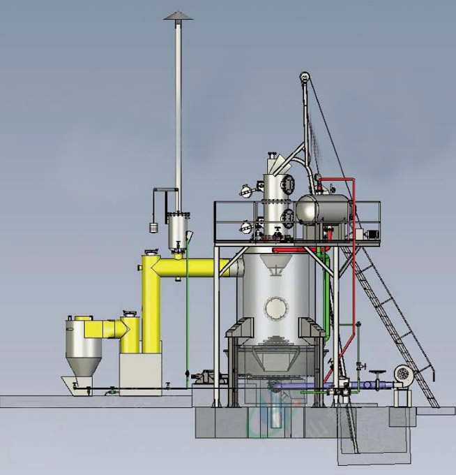 LCG1Q单段式煤气发生炉